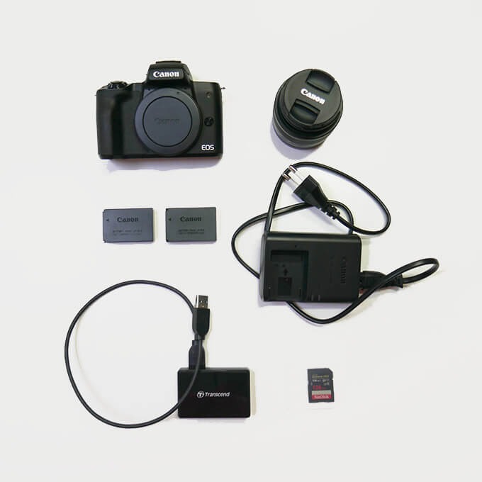 [대여] 캐논 EOS M50 미러리스 카메라 (+번들렌즈)