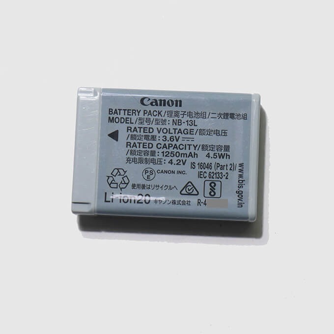 [대여] 캐논 NB-13L 정품 배터리